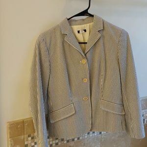 J. Crew seersucker blazer size 6
